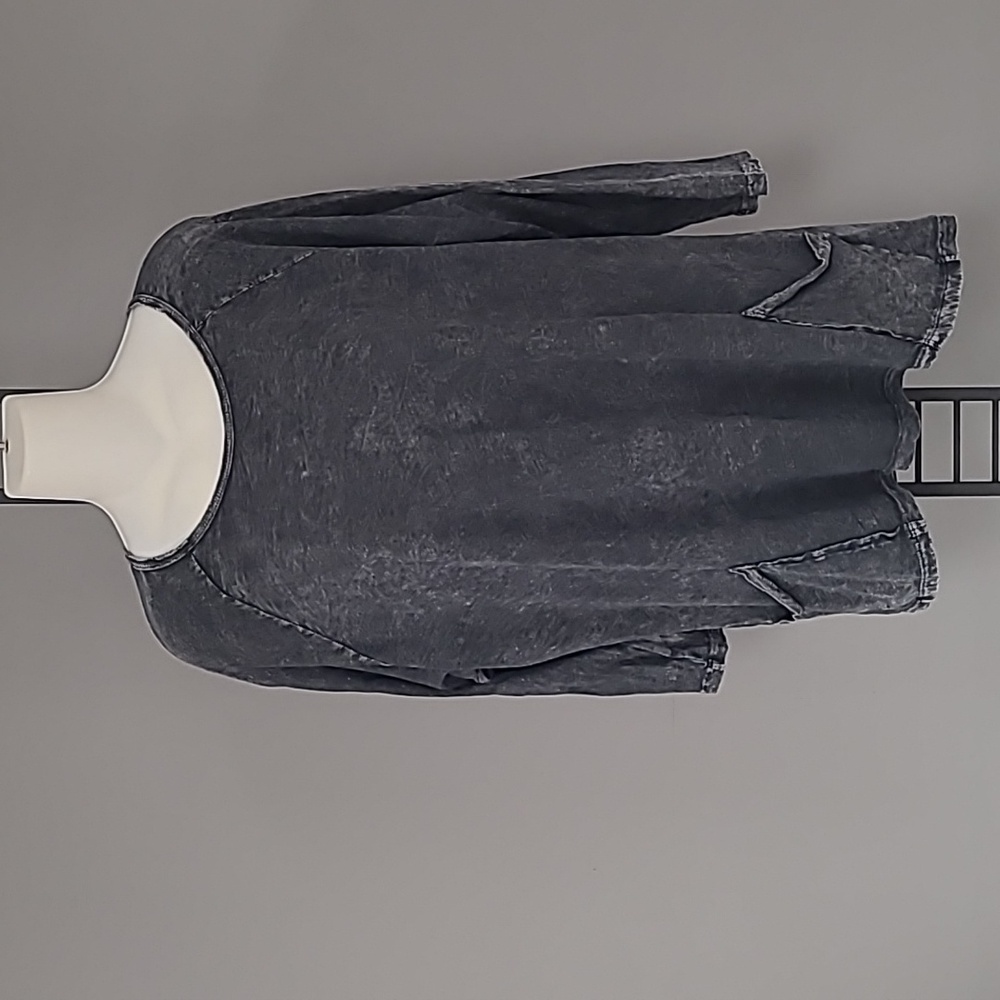 JESS & JANE washed black top Size 1X
